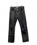LEVI'Sリーバイス）の古着「00s 先染め デニムパンツ」｜ブラック