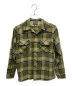 PENDLETONペンドルトン）の古着「60s ウールシャツ」｜グリーン