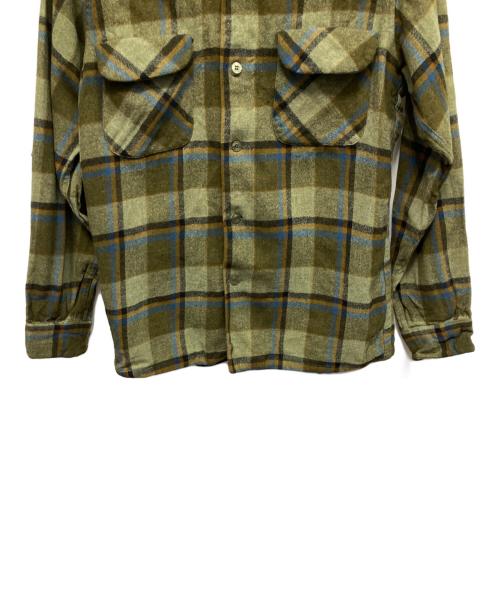 PENDLETON（ペンドルトン）PENDLETON (ペンドルトン) 60s ウールシャツ グリーン サイズ:Mの古着・服飾アイテム