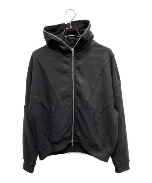 BREATH（ブレス）BREATH (ブレス) 25AW COATING ZIP UP HOODIE ジップパーカー ブラック サイズ:Lの古着・服飾アイテム