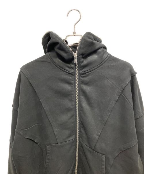 BREATH（ブレス）BREATH (ブレス) 25AW COATING ZIP UP HOODIE ジップパーカー ブラック サイズ:Lの古着・服飾アイテム