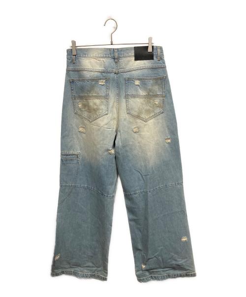 BREATH（ブレス）BREATH (ブレス) COATING DAMAGE DENIM PANTS デニムパンツ ブルー サイズ:XLの古着・服飾アイテム