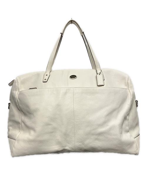 COACH（コーチ）COACH (コーチ) 2WAYボストンバッグ ホワイトの古着・服飾アイテム