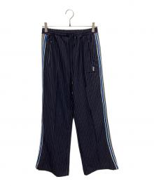 MAISON SPECIAL（メゾンスペシャル）の古着「Side Line Jersey Straight Pants イージーパンツ」｜ネイビー