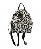 JIMMY CHOOジミーチュウ）の古着「CANDICE BACKPACK WXJCGG ミニリュック」｜ホワイト×ブラック