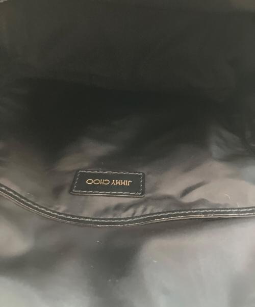 JIMMY CHOO（ジミーチュウ）JIMMY CHOO (ジミーチュウ) CANDICE BACKPACK WXJCGG ミニリュック ホワイト×ブラックの古着・服飾アイテム