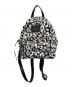 JIMMY CHOO（ジミーチュウ）の古着「CANDICE BACKPACK WXJCGG ミニリュック」｜ホワイト×ブラック