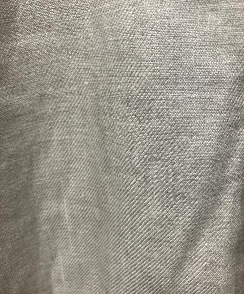 UNITED ARROWS（ユナイテッドアローズ）UNITED ARROWS (ユナイテッドアローズ) リネンVノーカラージャケット ベージュ サイズ:36の古着・服飾アイテム