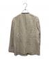 UNITED ARROWS (ユナイテッドアローズ) リネンVノーカラージャケット ベージュ サイズ:36：5000円