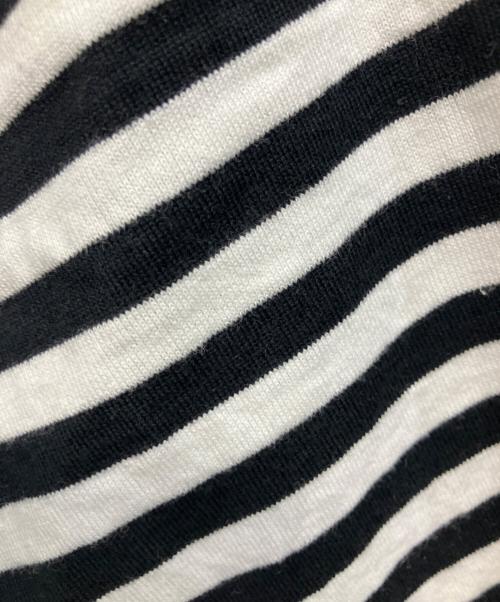 PLAY COMME des GARCONS（プレイコムデギャルソン）PLAY COMME des GARCONS (プレイコムデギャルソン) ボーダー 長袖カットソー ホワイト×ブラック サイズ:Sの古着・服飾アイテム