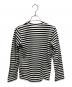 PLAY COMME des GARCONS (プレイコムデギャルソン) ボーダー 長袖カットソー ホワイト×ブラック サイズ:S：7000円