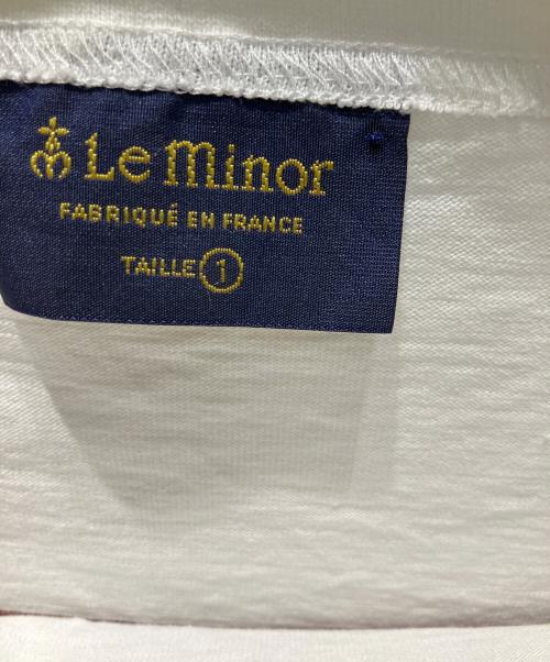 Le minor（ルミノア）Le minor (ルミノア) ボーダー 長袖カットソー ホワイト×レッド サイズ:1の古着・服飾アイテム