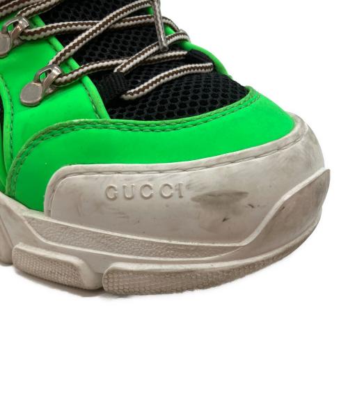 GUCCI（グッチ）GUCCI (グッチ) フラッシュトレック スニーカー グリーン サイズ:8 1/2の古着・服飾アイテム