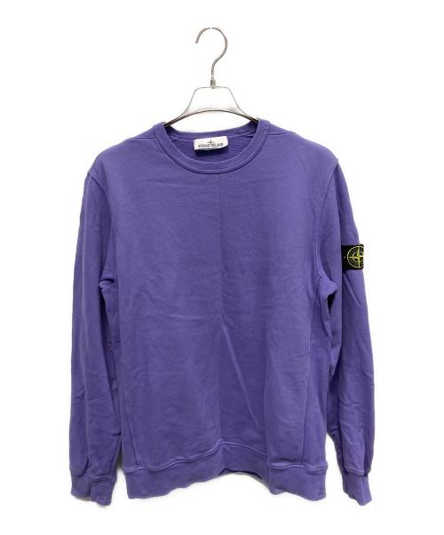 STONE ISLAND（ストーンアイランド）STONE ISLAND (ストーンアイランド) ワッペンロゴスウェット スウェット バイオレット サイズ:Mの古着・服飾アイテム