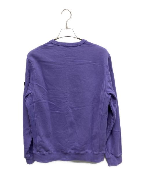 STONE ISLAND（ストーンアイランド）STONE ISLAND (ストーンアイランド) ワッペンロゴスウェット スウェット バイオレット サイズ:Mの古着・服飾アイテム