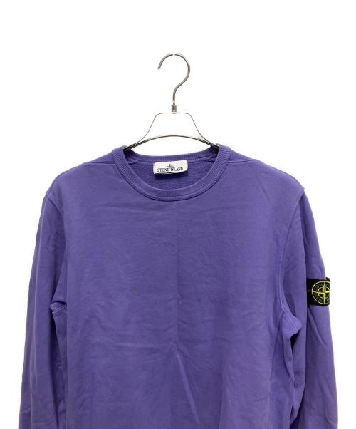 STONE ISLAND（ストーンアイランド）STONE ISLAND (ストーンアイランド) ワッペンロゴスウェット スウェット バイオレット サイズ:Mの古着・服飾アイテム