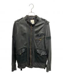 DIESEL（ディーゼル）の古着「レザージャケット」｜ブラック