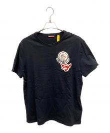 MONCLER GENIUS（モンクレール ジーニアス）の古着「ワッペンロゴ 半袖カットソー」｜ブラック