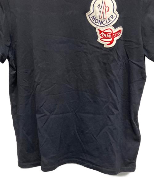 MONCLER GENIUS（モンクレール ジーニアス）MONCLER GENIUS (モンクレール ジーニアス) ワッペンロゴ 半袖カットソー ブラック サイズ:Lの古着・服飾アイテム