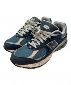 NEW BALANCEニューバランス）の古着「ローカットスニーカー」｜ブルー×ネイビー
