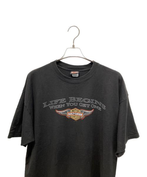 HARLEY-DAVIDSON（ハーレーダビッドソン）HARLEY-DAVIDSON (ハーレーダビッドソン) Tシャツ ブラック サイズ:2XLの古着・服飾アイテム