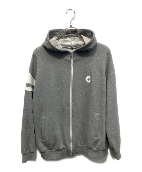 CRONOS（クロノス）CRONOS (クロノス) ジップパーカー グレー サイズ:Lの古着・服飾アイテム