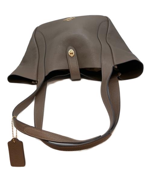 COACH（コーチ）COACH (コーチ) ハドリー ターンロック トート バッグ M2422 トートバッグ ブラウンの古着・服飾アイテム