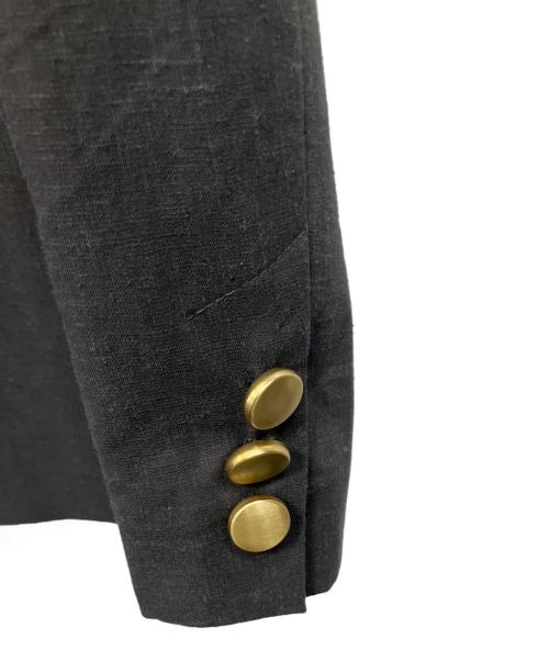 Noble（ノーブル）Noble (ノーブル) 麻混テーラードジャケット グレー サイズ:40の古着・服飾アイテム