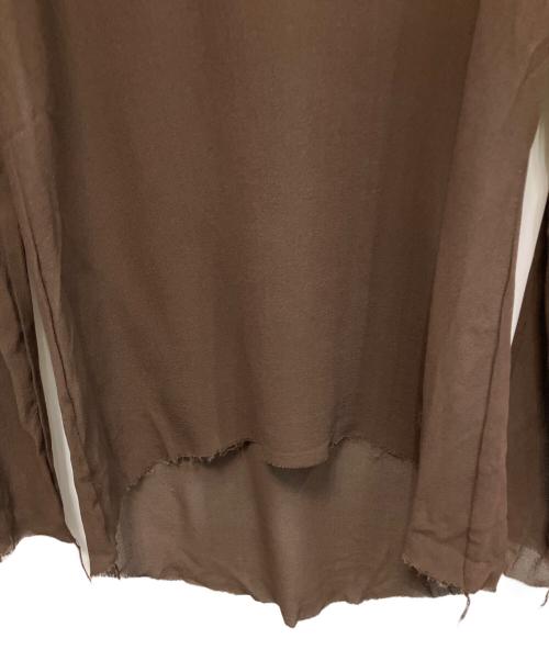 MARTIN MARGIELA（マルタン・マルジェラ）MARTIN MARGIELA (マルタン・マルジェラ) 長袖カットソー ブラウン サイズ:38の古着・服飾アイテム