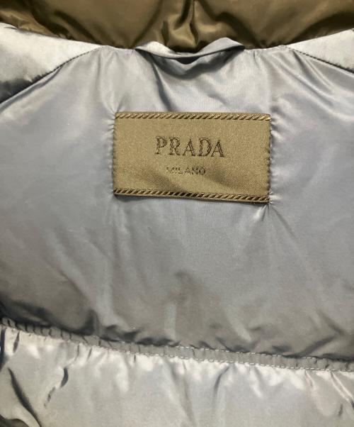 PRADA（プラダ）PRADA (プラダ) トライアングルロゴ ダウンジャケット ブラック サイズ:46の古着・服飾アイテム
