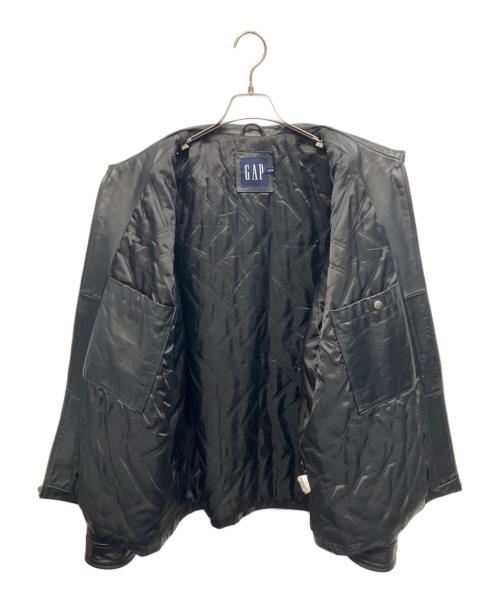 OLD GAP（オールドギャップ）OLD GAP (オールドギャップ) レザージャケット ブラック サイズ:XLの古着・服飾アイテム