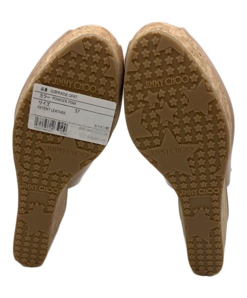 JIMMY CHOO（ジミーチュウ）JIMMY CHOO (ジミーチュウ) ウェッジソールサンダル ピンクベージュ サイズ:37の古着・服飾アイテム