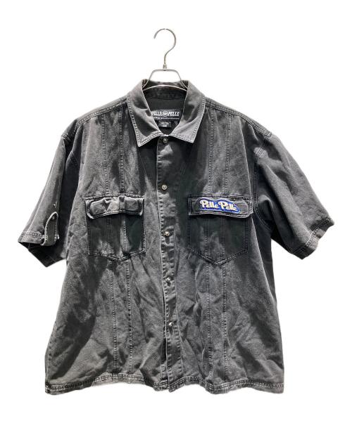 pellepelle（ペレペレ）pellepelle (ペレペレ) 半袖シャツ ブラック サイズ:XLの古着・服飾アイテム