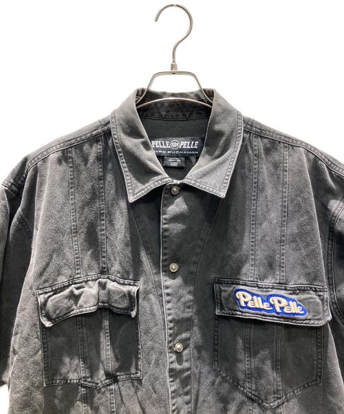 pellepelle（ペレペレ）pellepelle (ペレペレ) 半袖シャツ ブラック サイズ:XLの古着・服飾アイテム