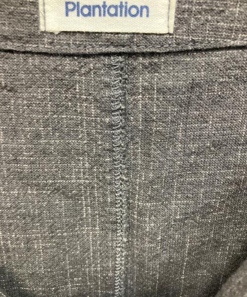 plantation（プランテーション）plantation (プランテーション) シャツワンピース ブラック サイズ:Mの古着・服飾アイテム