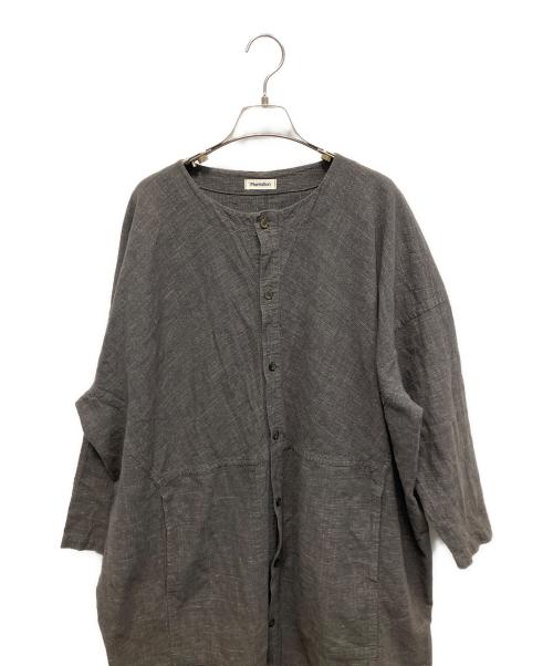 plantation（プランテーション）plantation (プランテーション) シャツワンピース ブラック サイズ:Mの古着・服飾アイテム