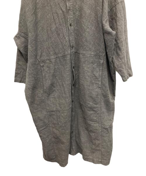 plantation（プランテーション）plantation (プランテーション) シャツワンピース ブラック サイズ:Mの古着・服飾アイテム