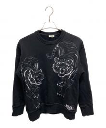 KENZO（ケンゾー）の古着「ダブルタイガースウェット」｜ブラック