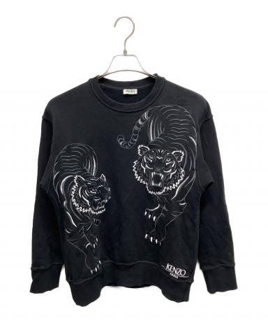 中古・古着通販】KENZO (ケンゾー) ダブルタイガースウェット ブラック