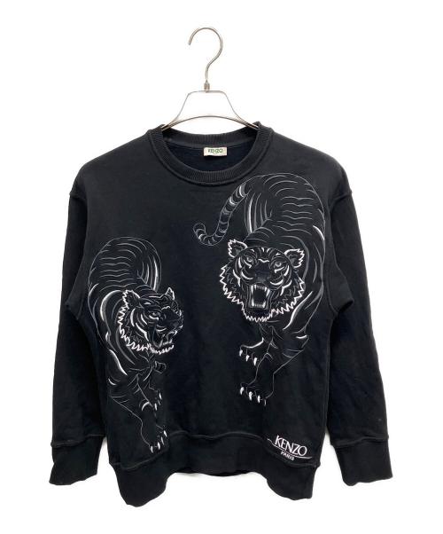 KENZO（ケンゾー）KENZO (ケンゾー) ダブルタイガースウェット ブラック サイズ:Freeの古着・服飾アイテム