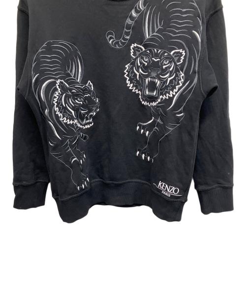 KENZO（ケンゾー）KENZO (ケンゾー) ダブルタイガースウェット ブラック サイズ:Freeの古着・服飾アイテム
