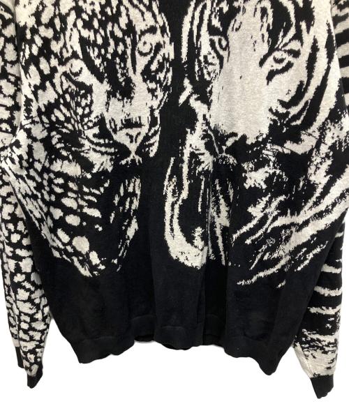 SUPREME（シュプリーム）SUPREME (シュプリーム) Big Cats Jacquard L/S 厚手ニット ブラック サイズ:Mの古着・服飾アイテム