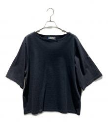 Le minor×HUMAN WOMAN（ルミノア×ヒューマンウーマン）の古着「半袖カットソー」｜ネイビー