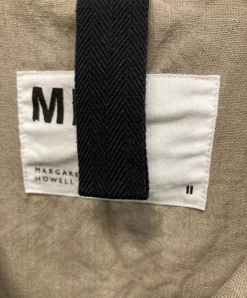 MHL（エムエイチエル）MHL (エムエイチエル) FADED LINEN COTTON PLAINWEAVE DRESS 25SS 半袖ワンピース ベージュ サイズ:2の古着・服飾アイテム