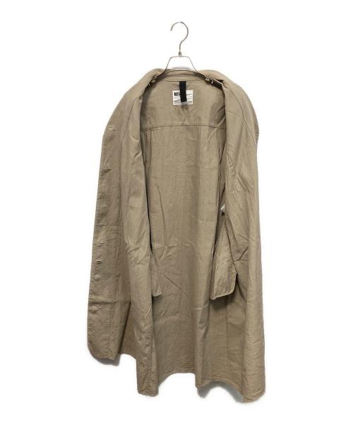 MHL（エムエイチエル）MHL (エムエイチエル) FADED LINEN COTTON PLAINWEAVE DRESS 25SS 半袖ワンピース ベージュ サイズ:2の古着・服飾アイテム