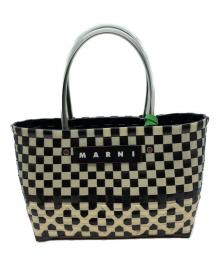 MARNI（マルニ）の古着「オーバルバッグ」｜ホワイト×ブラック