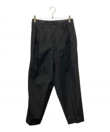 Y's for men（ワイズフォーメン）の古着「90s 茶タグ ウールスラックス」｜ブラック
