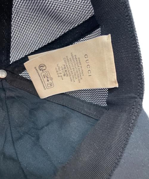 GUCCI（グッチ）GUCCI (グッチ) ベースボールキャップ ブラック サイズ:Mの古着・服飾アイテム