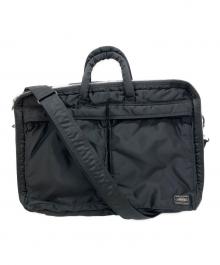 PORTER（ポーター）の古着「タンカー 2WAY DOCUMENT BAG 2WAYドキュメントバッグ」｜ブラック