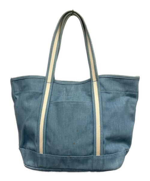 PORTER GIRL（ポーターガール）PORTER GIRL (ポーターガール) BOYFRIEND TOTE DENIM トートバッグ スカイブルー/ブリーチの古着・服飾アイテム